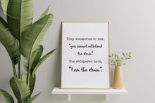 Load image into Gallery viewer, I Am the Storm Quote Empowering Wall Art Print – Motivational Decor for Women
