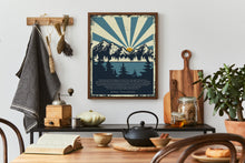 Load image into Gallery viewer, The Peace of Wild Things by Wendell Berry "When despair for the world grows in me" Illustrated poetry art - Framed or Unframed Print

