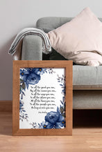 Load image into Gallery viewer, Do all the good you can John Wesley Quote Print Framed &amp; Unframed Options
