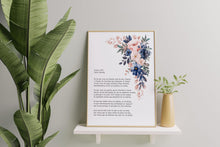 Load image into Gallery viewer, Pablo Neruda Poem Print - Sonnet XVII - I love you without knowing how - poetry wall art UNFRAMED
