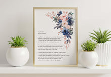 Load image into Gallery viewer, Pablo Neruda Poem Print - Sonnet XVII - I love you without knowing how - poetry wall art UNFRAMED
