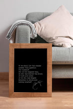 Load image into Gallery viewer, Hunter S Thompson &quot;Who is the happier man...&quot; Bookshelf Decor
