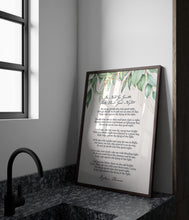 Load image into Gallery viewer, Do not go gentle into that good night... Dylan Thomas Poem Print
