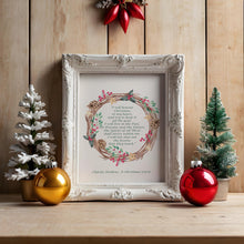 Load image into Gallery viewer, Charles Dickens Quote A Christmas Carol &quot;I will honor Christmas in my heart&quot;
