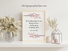 Load image into Gallery viewer, Rilke Poem Art Print: &quot;Let everything happen to you...&quot; - Framed &amp; Unframed
