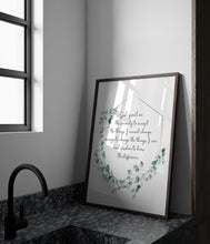 Load image into Gallery viewer, Serenity Prayer Poster Print Sobriety gift Alcoholics Anonymous twelve step recovery - Physical Print Without Frame
