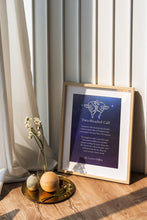 Load image into Gallery viewer, Laura Gilpin Poem Print: Two-Headed Calf, Starry Night Art
