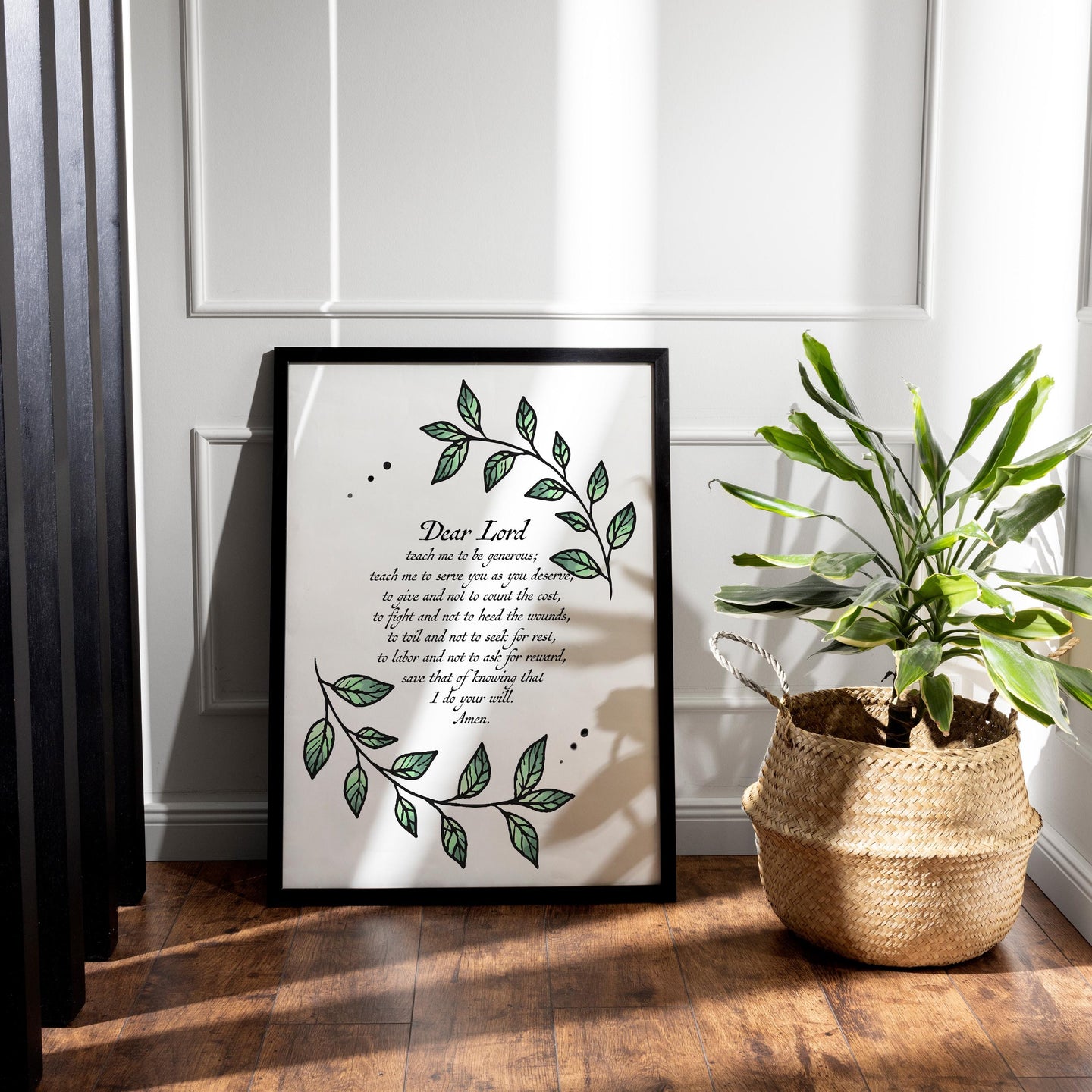 Generosity Prayer Print St. Ignatius Prayer Poster Print - Unframed Prayer Print - Catholic Prayer - Christian wall art