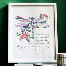 Load image into Gallery viewer, Sing me a song of a lass that is gone Outlander Theme Lyrics Print Skye Boat Song
