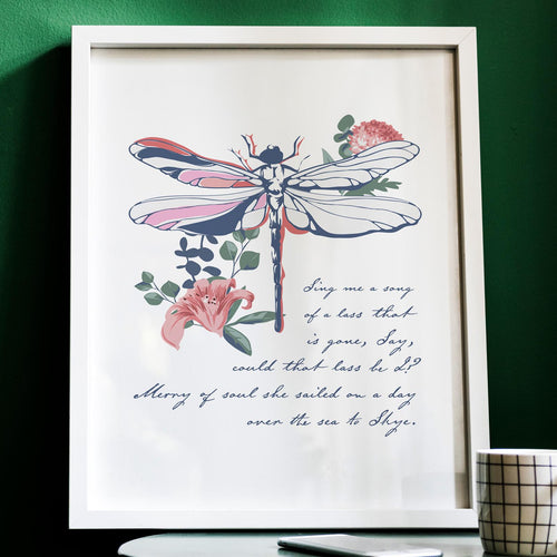 Sing me a song of a lass that is gone Outlander Theme Lyrics Print Skye Boat Song