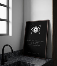 Load image into Gallery viewer, 1984 George Orwell Quote Print &quot;Perhaps one did not want to be loved so much as to be understood&quot; - Literary Art Framed &amp; Unframed Options
