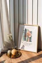 Load image into Gallery viewer, Ruth Bader Ginsburg Wall Art Never underestimate the power of a girl with a book - RBG Print - Framed &amp; Unframed Options
