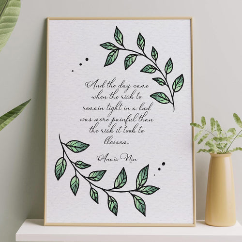 Anaïs Nin Quote Print: 