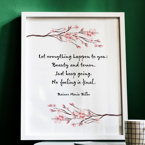 Rilke Poem Art Print: 