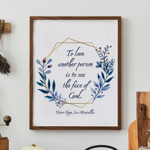 Victor Hugo Quote Print: Les Misérables Art 