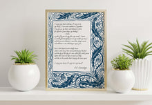 Load image into Gallery viewer, I carry your heart (I carry it in my heart) E.E. Cummings Poem - Anniversary Gift, Poem About Love - Physical Art Print Without Frame
