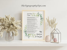 Load image into Gallery viewer, The Canticle of the Sun Print Saint Francis of Assisi Wall Art
