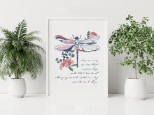 Load image into Gallery viewer, Sing me a song of a lass that is gone Outlander Theme Lyrics Print Skye Boat Song
