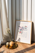 Load image into Gallery viewer, Sing me a song of a lass that is gone Outlander Theme Lyrics Print Skye Boat Song
