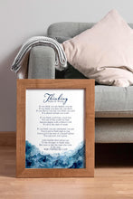 Load image into Gallery viewer, Thinking Poem Print by Walter D. Wintle Inspirational Poetry Poster Print
