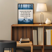 Load image into Gallery viewer, Robert Frost Poetry Print: Stopping by Woods on a Snowy Evening
