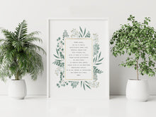 Load image into Gallery viewer, Pater Noster Lord&#39;s Prayer Print In Latin- Our Father Prayer - Unframed Prayer Print - Catholic Prayer UNFRAMED
