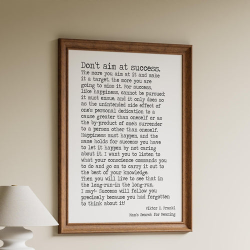 Viktor Frankl Quote Print: Man's Search for Meaning