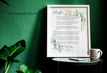 Load image into Gallery viewer, Maybe Love Poem Print Wedding Poem Framed and Unframed Poster Prints

