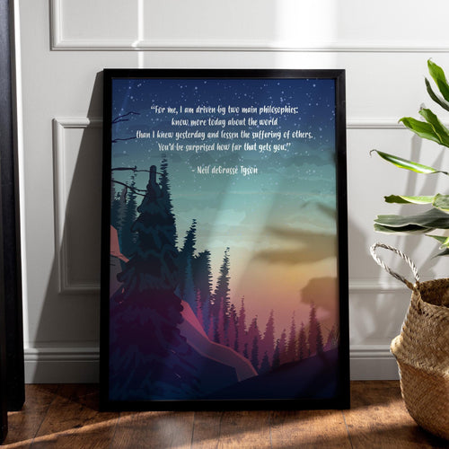 Neil deGrasse Tyson Quote Print - Science Gifts