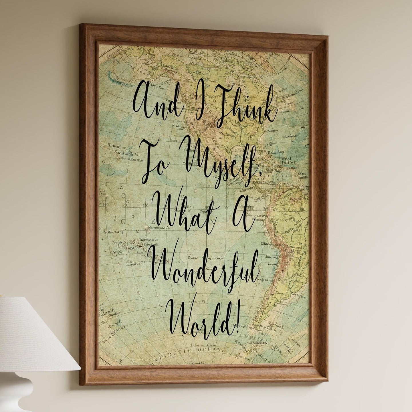 What a Wonderful World Quote Print