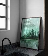 Load image into Gallery viewer, John Muir Quote Print: “Climb the mountains and get their good tidings&quot;
