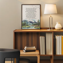 Load image into Gallery viewer, A River Runs Through It Norman Maclean Poster Quote Print Watercolor Mountain River Poster
