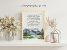 Load image into Gallery viewer, A River Runs Through It Norman Maclean Poster Quote Print Watercolor Mountain River Poster
