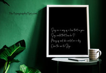 Load image into Gallery viewer, Skye Boat Song Print – Scottish Folk Song Lyrics
