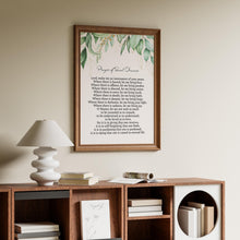 Load image into Gallery viewer, Prayer of Saint Francis Print – Peace Prayer Wall Art – Christian Home Decor – Religious Gift – Framed or Unframed
