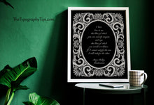 Load image into Gallery viewer, Mary Shelley Frankenstein Poster: Book Lover Gift, Bookshelf Decor
