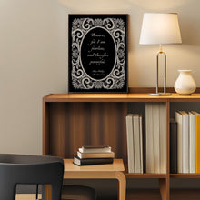 Load image into Gallery viewer, Mary Shelley Frankenstein Poster: “Beware; for I am fearless..." Book Lover Gift
