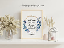 Load image into Gallery viewer, Walt Whitman Print We were together. I forget the rest
