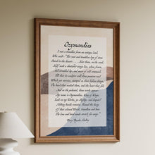 Load image into Gallery viewer, Ozymandias Poem Print by Percy Shelley - King of Kings Poem
