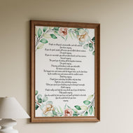 Do it anyway - UNFRAMED Wall Art - Kent M. Keith Poem