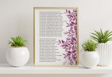 Load image into Gallery viewer, Litany of Humility Poster Print Catholic Prayer for Humility Contemporary Version by Rafael Cardinal Merry del Val
