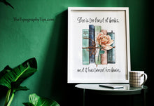 Load image into Gallery viewer, Little Women Poster: Louisa May Alcott Quote Print for Book Nook
