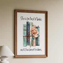 Load image into Gallery viewer, Little Women Poster: Louisa May Alcott Quote Print for Book Nook
