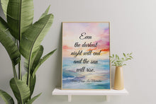 Load image into Gallery viewer, Les Misérables, Les Mis Quote "Even the Darkest Night Will End"
