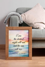 Load image into Gallery viewer, Les Misérables, Les Mis Quote "Even the Darkest Night Will End"
