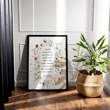 Load image into Gallery viewer, Charles Dickens, Great Expectations Book Quote Print "I loved her against reason"
