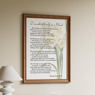 Daffodils Poem Print 