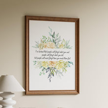 Load image into Gallery viewer, Maya Angelou Quote Print – “I’ve learned that people will forget what you said, people will forget what you did, but people will never..."
