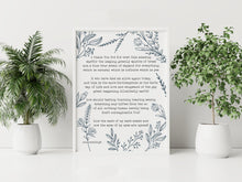 Load image into Gallery viewer, e.e cummings Poem i thank You God for most this amazing UNFRAMED

