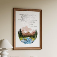 Load image into Gallery viewer, A River Runs Through It, Fly Fishing Quote, "Eventually, all things merge into one..." Norman Maclean Quote - Framed And Unframed Options
